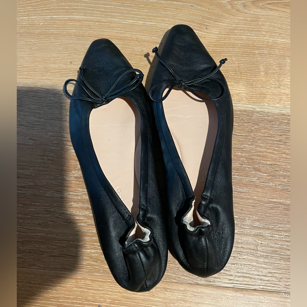 Club Monaco leather pointy toe ballet flats 38